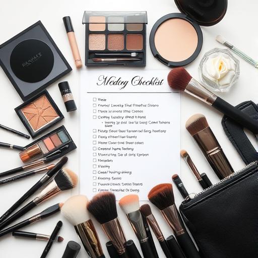Wedding makeup essentials checklist for brides with key beauty products
